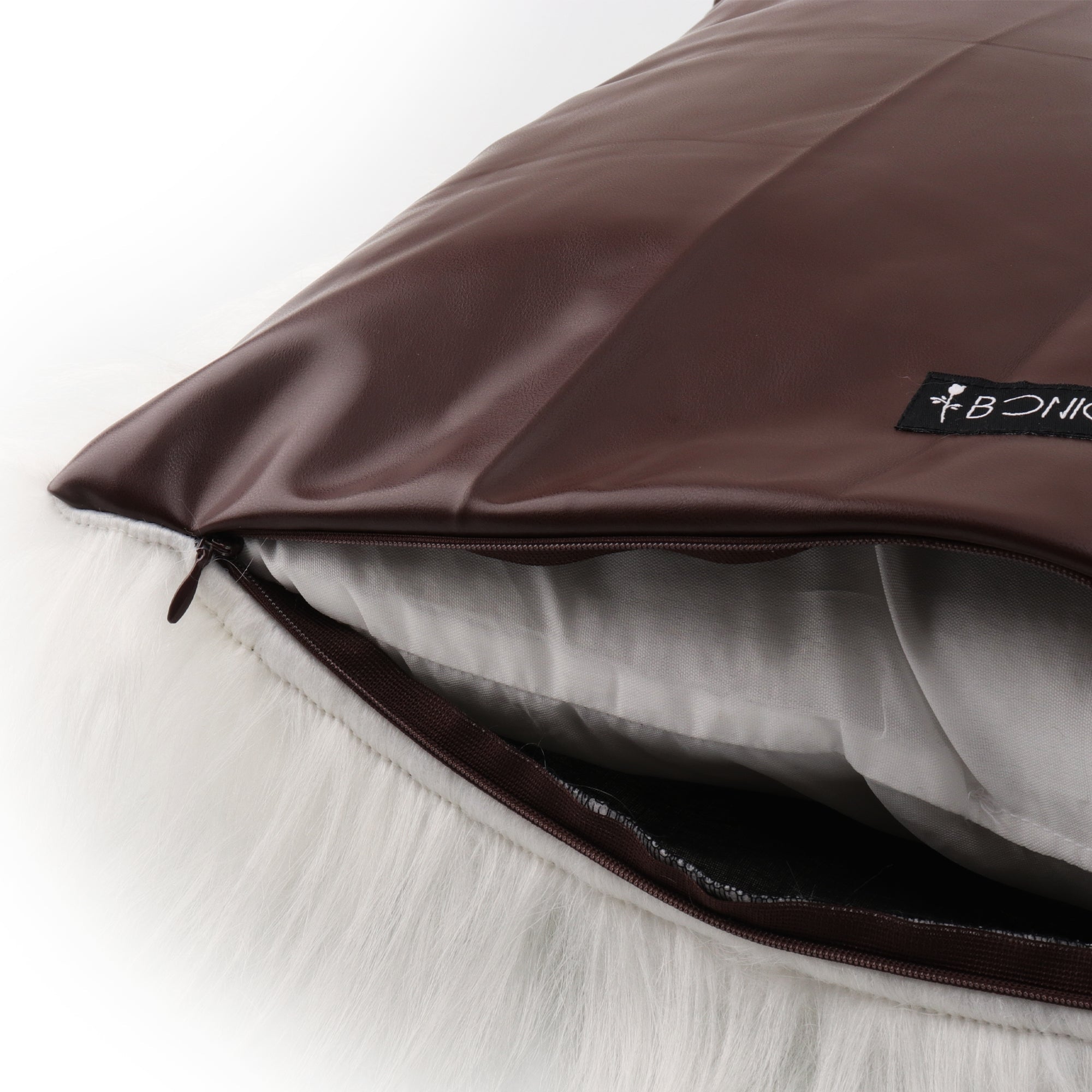 Modern brown decorative cushion cover for stylish living room interiors