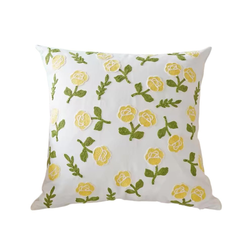 Golden Meadow floral cushion cover with elegant contemporary styling for modern homes