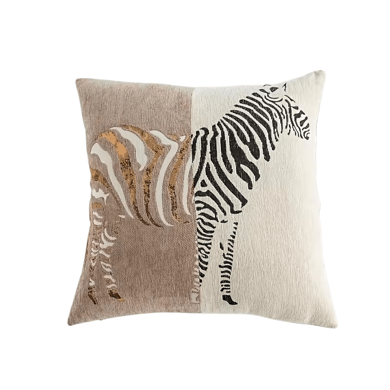 Khaki decorative cushion cover styled for modern and minimalist interiors