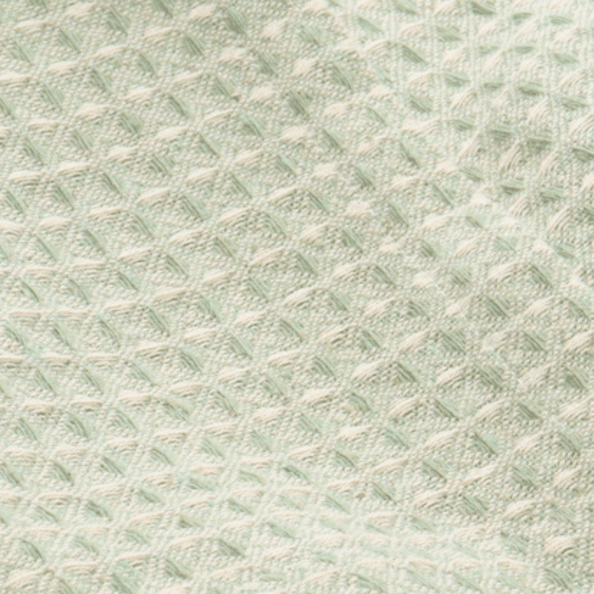 Elegant sage green waffle texture tablecloth for modern dining and home decor