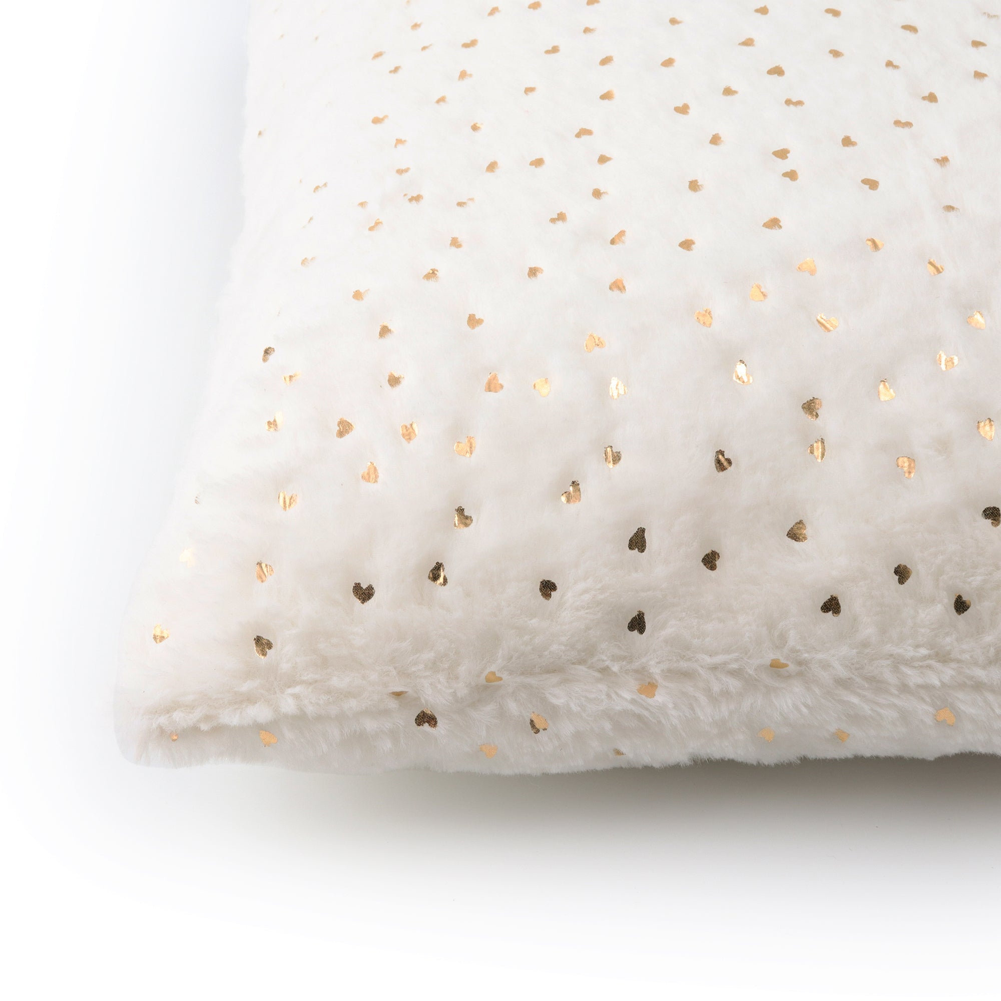 Cozy white faux fur cushion cover perfect for sofas and reading nooks