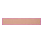 Dusky Rose Waffle Table Runner with Lace Border