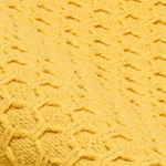 Golden Hive Cotton Jacquard Table Runner with Lace Border