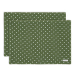 EverGreen Dots Cotton Table Placemat (Set of 2)
