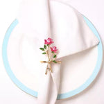 Rose Luxe Napkin Rings  Gift Set (Set of 4 & 6)