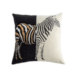 Black decorative cushion cover styled for contemporary and modern interiors
