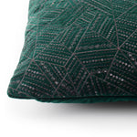 Luxury bottle green festive decorative cushion cover for modern living spaces