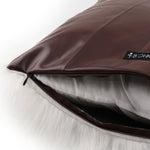 Modern brown decorative cushion cover for stylish living room interiors