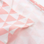 Contemporary pastel plaid tablecloth for minimalist dining room decor