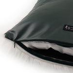 Elegant hunter green cushion cover designed for contemporary home decor