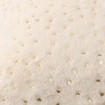 Ivory heart accent cushion cover for chic contemporary interiors