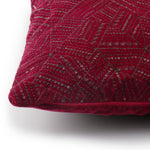 Luxury maroon festive decorative cushion cover for contemporary home decor