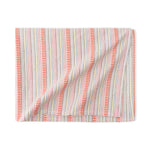 Pastel stripe dining tablecloth designed for elegant and minimalist dining spaces
