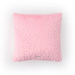 Cozy pink faux fur cushion cover perfect for sofas and bedrooms
