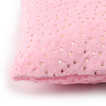 Luxury pink faux fur cushion cover for modern and feminine home decor