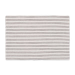 Monostripe Reversible 100% Cotton Table Placemats (Set of 6) - Bonica