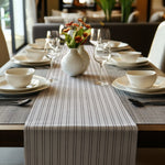 Monostripe Reversible 100% Cotton Table Runner - Bonica