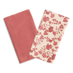 Rosewood 100% Cotton Kitchen Towel (Set of 2) - Bonica