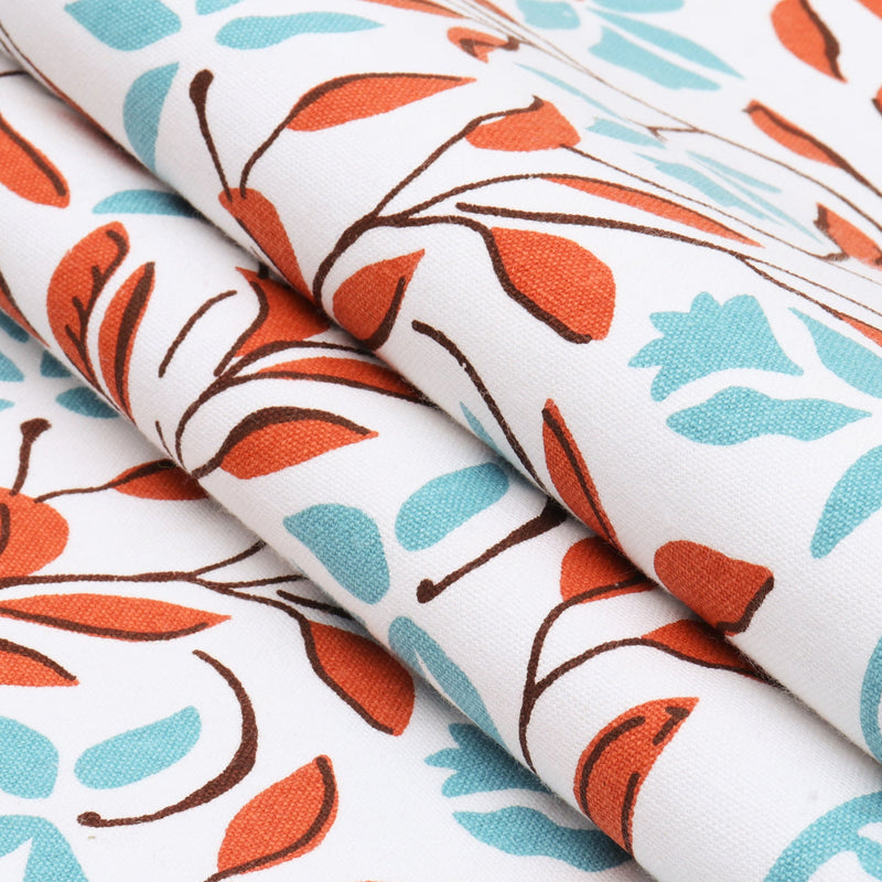 Terracotta Vine Cotton Table Runner - Bonica
